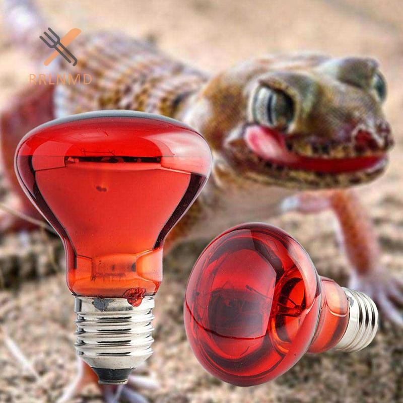 RRLNMD 25 / 40 / 50 / 60 / 75 / 100W E27 Bóng đèn gia cầm UVA Đèn ngủ hồng ngoại Ngày gia cầm Bóng đèn sưởi ấm cho thực vật Động vật lưỡng cư Thú cưng bò sát MỚI