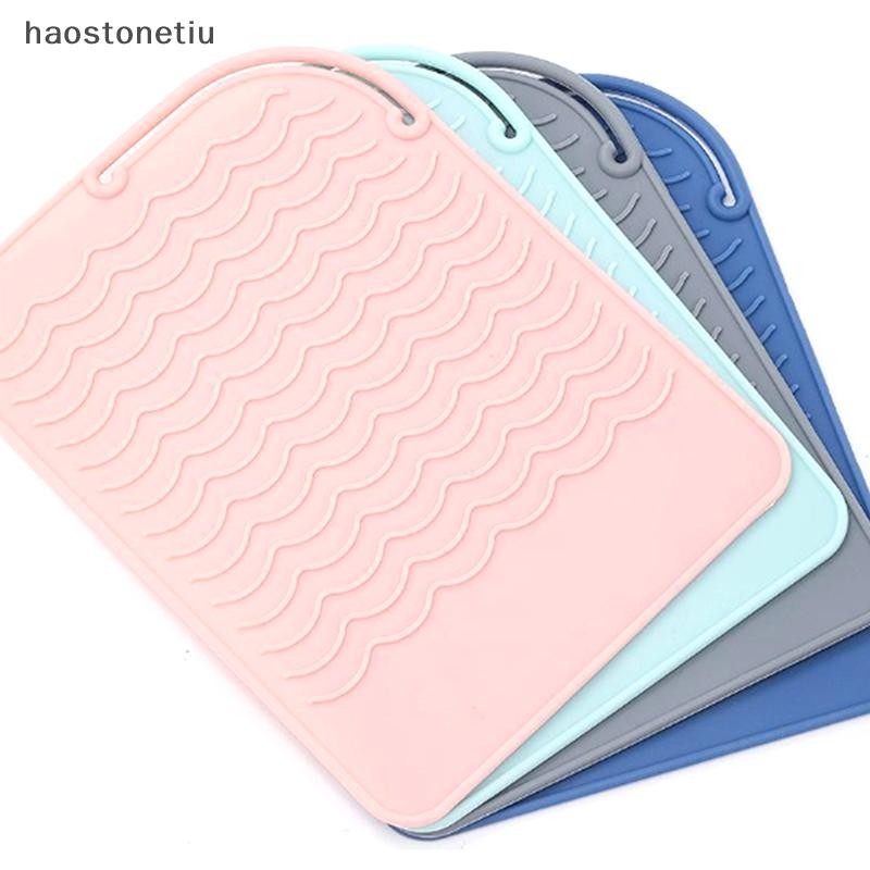 HA Đa Năng Silicon Chịu Nhiệt Miếng Lót Cách Nhiệt Thảm Cho Máy Duỗi Tóc Uốn Nhiệt Dính Uốn Sắt Phẳng n
