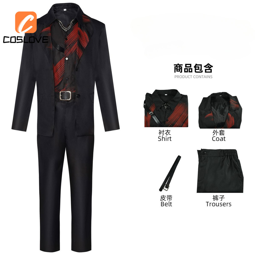 Anime Trò Chơi Tình Yêu Và Deepspace Sylus Crimson Veil Cosplay Quần Áo Trọn Bộ Trang Phục Trang Phục Cho Người Lớn Đen Phù Hợp Với Cosplay Đảng Hiệu Suất