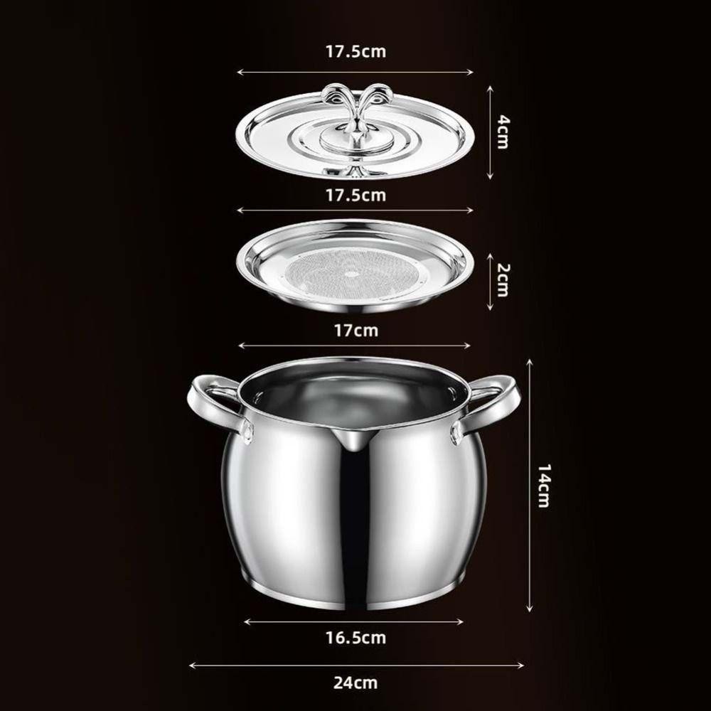 Bể lọc ORDOBOX, Nồi lọc mỡ 1,5 / 3,5L, Hộp đựng dầu mỡ Hộp đựng dầu bằng thép không gỉ Nhà bếp