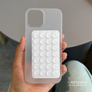 ibumpers Ốp Lưng iPhone Hình Cốc Hút 3D Trong Suốt Đơn Giản Ốp Điện Thoại Không Vân Tay iPhone 11 12 13 14 15 16 Pro Max IP 7 8 Plus X Xs XR Xs Max