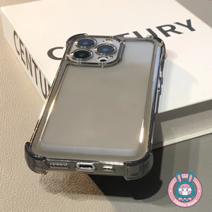 Ốp Điện Thoại Túi Khí Đơn Giản Cho Vivo IQOO Z10 Turbo Pro Z9 Turbo + Z9X Z8 Z8X Z7 Pro Z6 Lite Z6X Z5 Z5X Z1X U5 U3X U1 U1X 5G 4G Vỏ Mềm Chống Sốc Màu Đen Trong Suốt Dễ Thương
