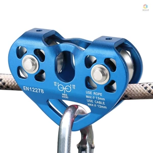 Ròng rọc xe đẩy cáp Lixada 30kN có vòng bi dành cho leo núi và cứu hộ công việc Aloft