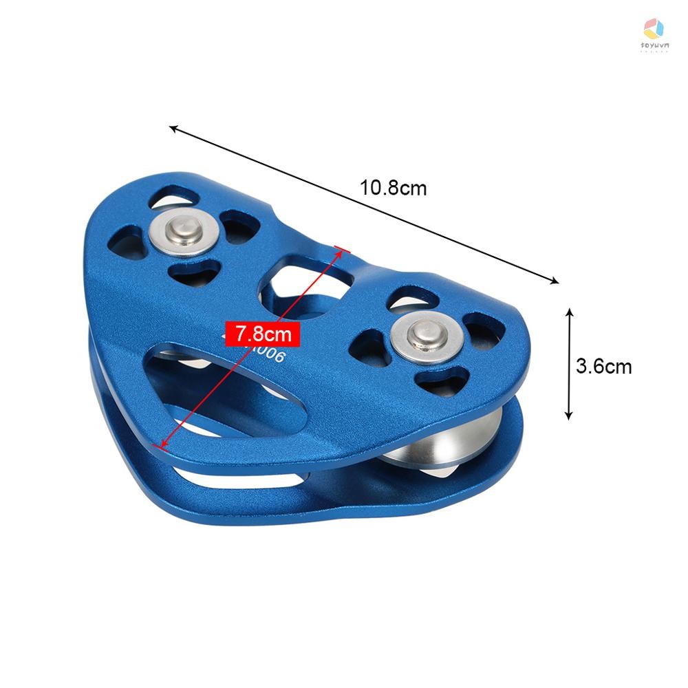 Ròng rọc xe đẩy cáp Lixada 30kN có vòng bi dành cho leo núi và cứu hộ công việc Aloft