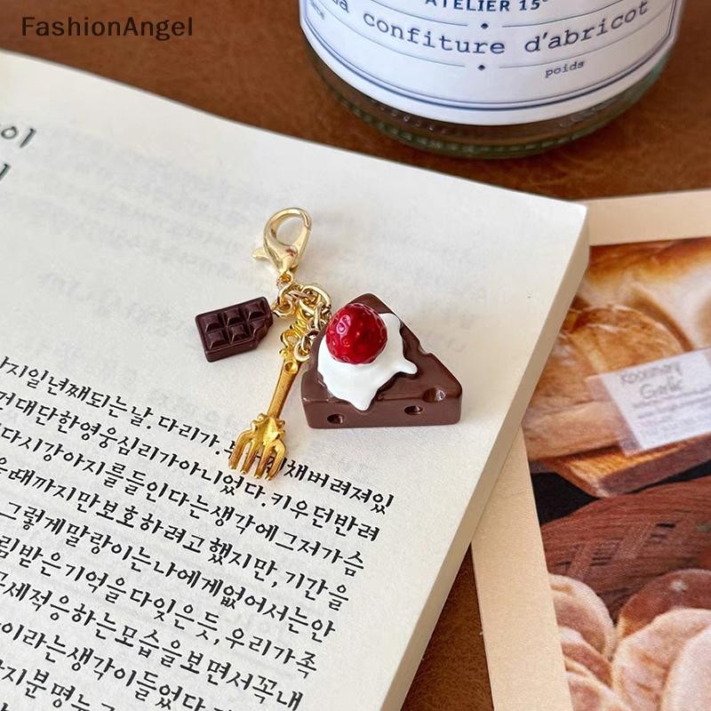 FashionAngel Sáng Tạo Độc Đáo Donut Bánh Mì Cà Phê Điện Thoại Quyến Rũ Dây Đeo Mặt Dây Chuyền Dây Mô Phỏng Đồ Chơi Thực Phẩm Móc Khóa Túi Phụ Kiện Quà Tặng VN