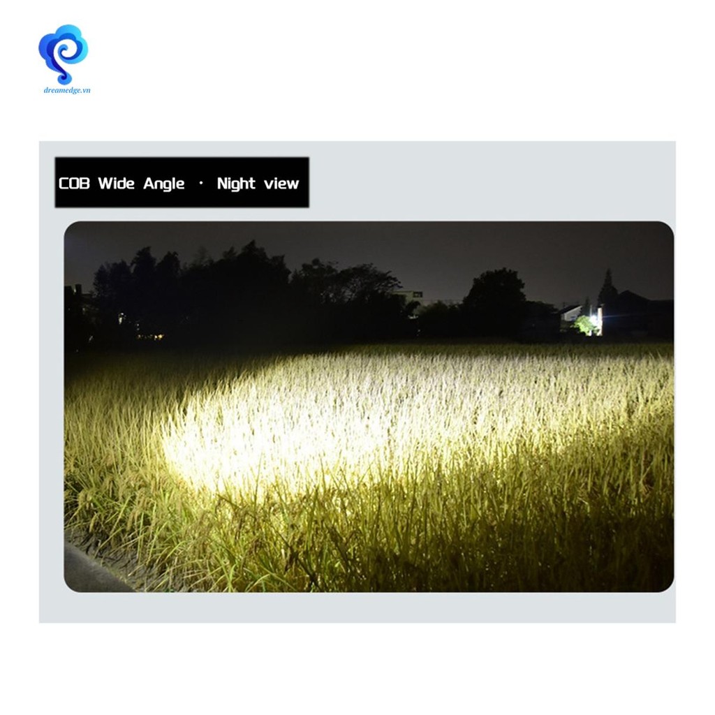 [dreamedge] Cắm trại ngoài trời khẩn cấp Đèn pin sạc di động nhỏ 18650 Đèn pin LED Lithium COB Vàng