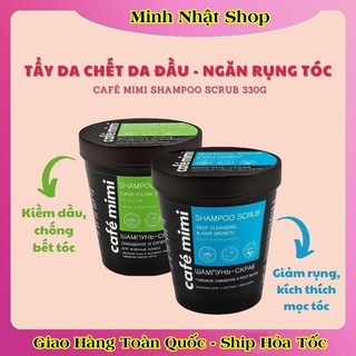 [DATE MỚI] Tẩy tế bào chết da đầu Cafe mimi Shampoo Scrub 330G sạch cho tóc dầu, bết của Nga