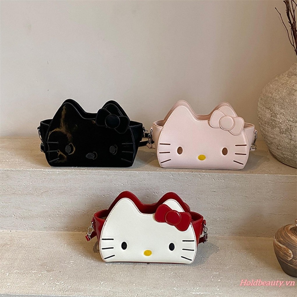 Túi đeo vai nữ Sanrio Hello Kitty Ví có khóa kéo Túi đeo chéo