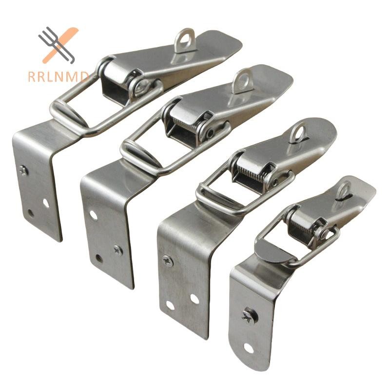 RRLNMD 1 Bộ Cửa Tủ Kim Loại Khóa 90 Độ Hộp Đóng Cửa Khóa Miệng Vịt Móc Lò Xo Tải Vẽ Chuyển Đổi Chốt Kẹp MỚI