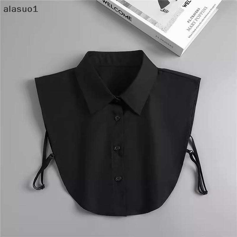 [Alasuo] Cổ Giả Cho Áo Sơ Mi Cổ Có Thể Tháo Rời Áo Sơ Mi Chắc Chắn Ve Áo Áo Top Nam Nữ Đen Trắng Quần Áo Áo Sơ Mi Phụ Kiện DropShip [SG]