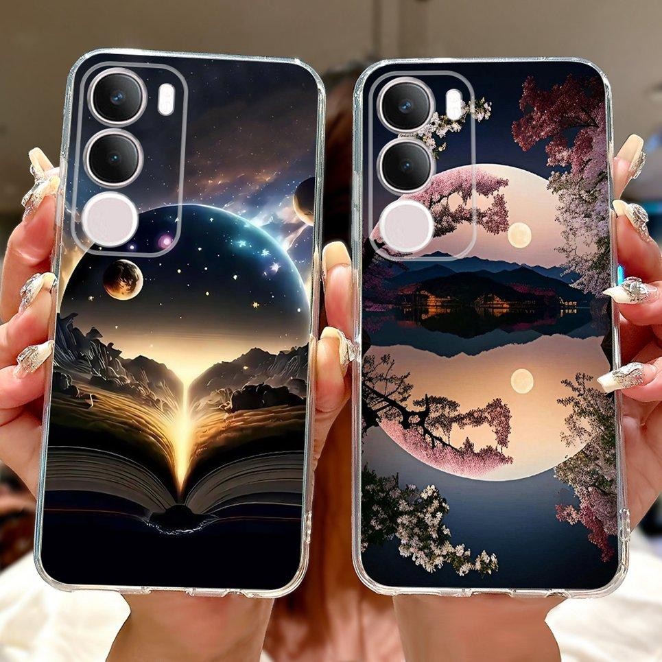 Dành Cho Vivo Y19s 4G V2419 / Vivo Y19 Y29 Y29s 5G Y19e Ấn Độ Ốp Lưng Điện Thoại Rồng Mát Sư Tử Hổ Cá Koi Vỏ Silicon TPU Mềm Trong Suốt