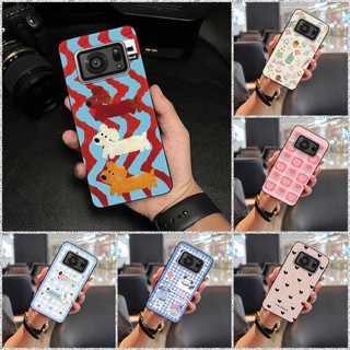 Ốp Điện Thoại Chống Bụi Bẩn Cho Sharp Aquos R6 / SH-51B / P6 / R6G Phim Hoạt Hình Dễ Thương Ốp Lưng Bảo Vệ Toàn Bộ Vỏ Mềm Chống Va Đập Túi Điện Thoại Silicon Graffiti TPU Chống Thấm Nước