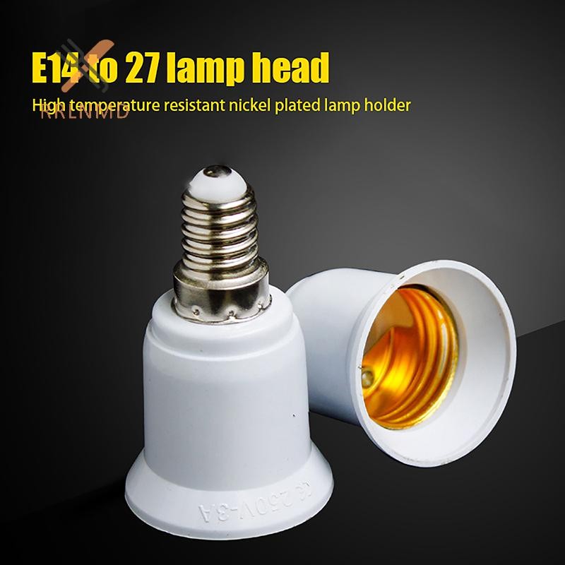 RRLNMD E14 Sang E27 Adapter Ổ Cắm Chuyển Đổi Nhựa Chống Cháy Bộ Chuyển Đổi Chất Liệu Chất Lượng Cao Ổ Cắm Bóng Đèn Adapter Giá Đỡ Đèn MỚI