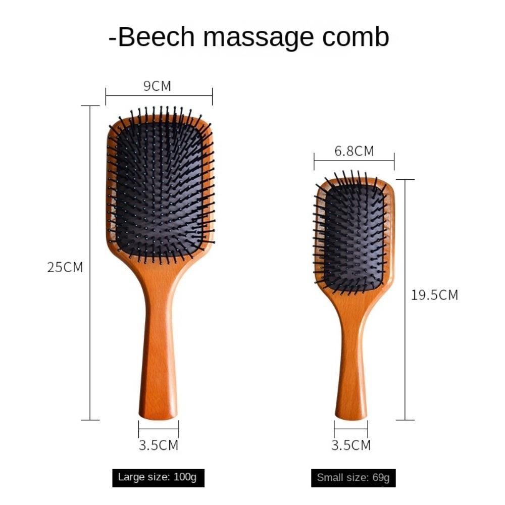 NEXTPH Túi Khí Massage Lược, Chăm Sóc Tóc Mái Chèo Đệm Tre Lược, Rụng Tóc Đệm Không Khí Lược Gỗ Chăm Sóc Tóc Da Đầu