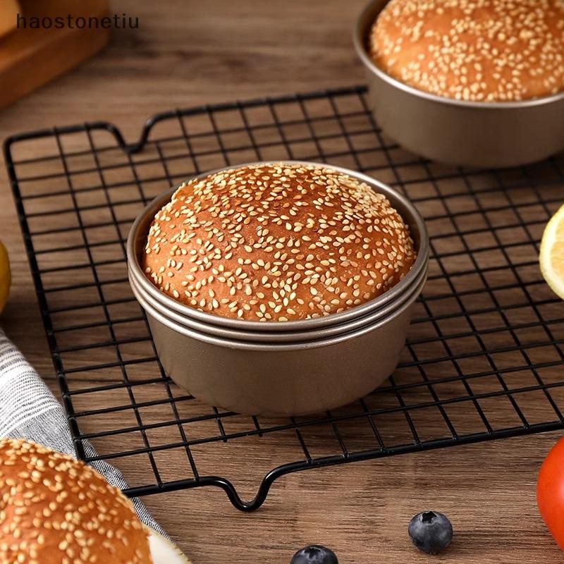 HA Thép Carbon Tròn Phô Mai Chảo Bánh Khuôn Chiên Không Khí Bánh Mì Khuôn Tart Giá Đỡ Pudding Thạch DIY Bánh Nướng Bánh Khuôn Chảo n