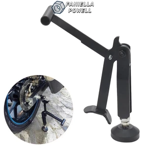 Giá đỡ nâng xe máy FANIELLAPOWELL, Giá đỡ bánh xe tiết kiệm nhân công xe máy có thể gập lại, Giá đỡ nâng bánh xe đế chống trượt di động cho hầu hết các xe máy
