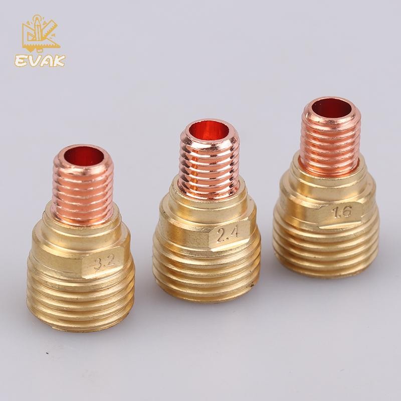 Alittlesetrtu 3 Cái Hàn TIG #16 1.6 / 2.4 / 3.2MM Đầu Phun Gốm Trắng Alumina Cốc Bộ Đèn Pin WP9 20 25 Stubby Collets Thân Khí Bộ Ống Kính VN