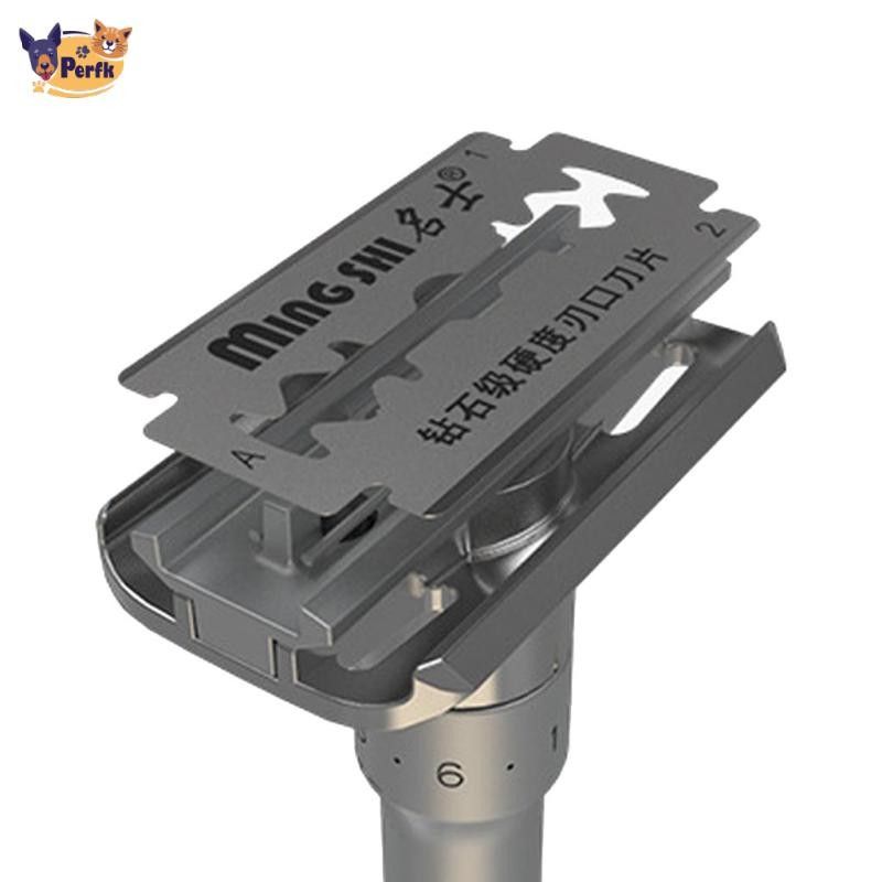 Dao cạo an toàn hai cạnh cổ điển dành cho nam cạo râu Máy cạo râu loại bỏ 6 cấp độ