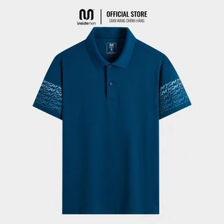 Áo Polo Nam INSIDEMEN Tay Ngắn Họa Tiết In Slim fit IPS006AZ