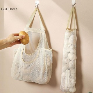 GCDHome Túi Đựng Rác Trái Cây Và Rau Túi Bảo Quản Phụ Kiện Nhà Bếp Treo Tường Lưới Tỏi Hành Gừng Túi Bảo Quản HOT