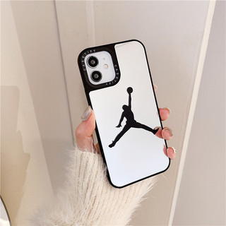 Ốp lưng gương cho iPhone 16 15 14 13 12 11 S XR XS 7G 8 Plus SE2 mini nhãn Jordan chống sốc