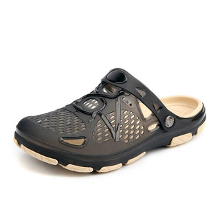 Dép sandal nam nữ thoáng khí, mát, đi biển, giày kín mũi, gel rỗng, size lớn