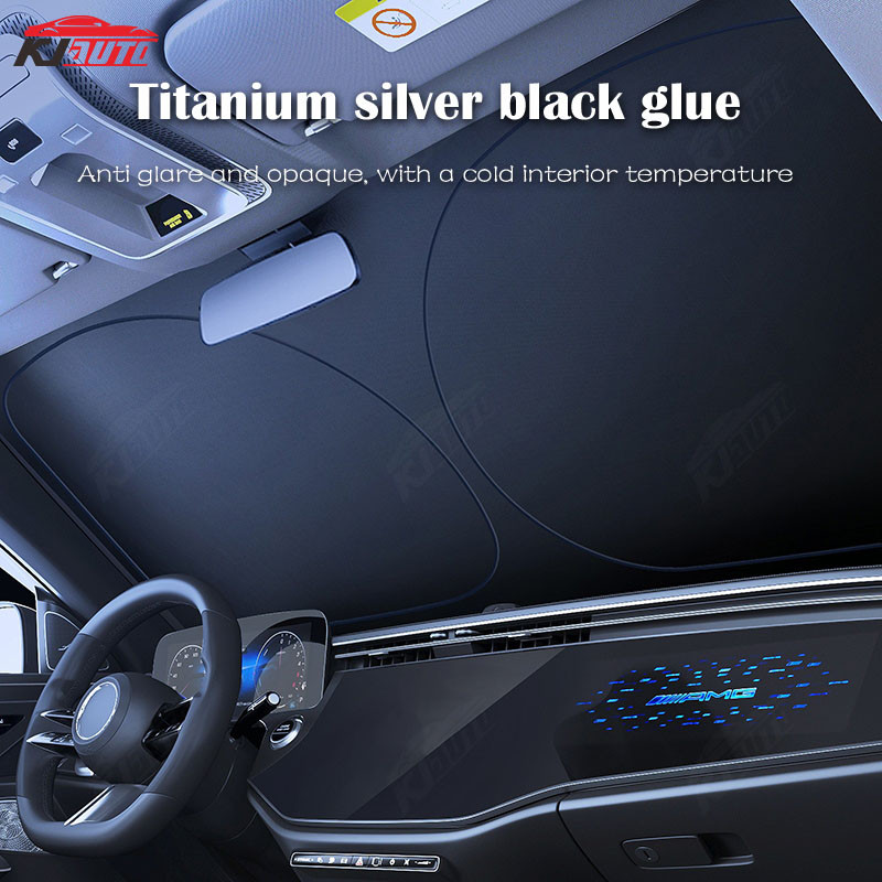 Tấm che nắng có thể gập lại Ford Tấm che nắng Tấm che nắng ô tô Công cụ làm mát chặn tia cực tím cho Ranger Ecosport Focus 5d Kuga Fiesta T6 T7 T8 Lãnh thổ Everest Ka Fusion