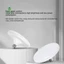 Đèn LED siêu sáng 12W–50W 220V UFO chiếu sáng trong nhà/nhà để xe, ánh sáng trắng ấm [mới]