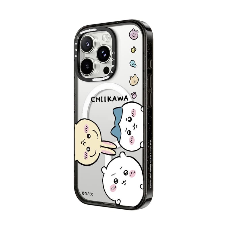 CASECASE X Chiikawa Ốp Đen Cạnh Đào Haze Cotton Kẹo Bộ Sưu Tập Màu Sắc Trong Suốt Cứng Từ Hút Tác Động Dành Cho Apple IPhone 12 13 14 15 16 Pro Max Plus Có Hộp