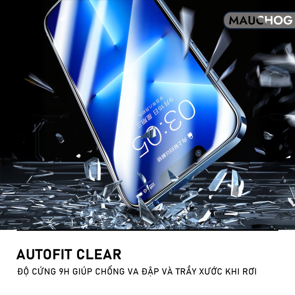 Kính Cường Lực Trong Suốt Có Khung Tự Dán Cho Điện Thoại iPhone 17 Pro Max 16 15 14 13 12 11 Xsmax