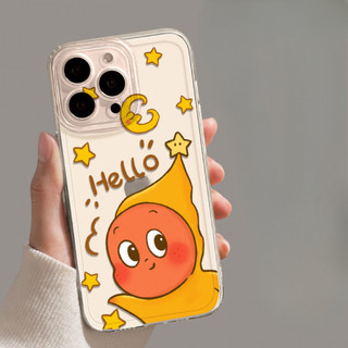 Ốp điện thoại Star People Say hello cho iPhone 11, / 16 12 / 13 / 14 / 15pro Max, cá tính sáng tạo thú vị. Vỏ trong suốt, chống thấm nước, chống sốc, vỏ bảo vệ