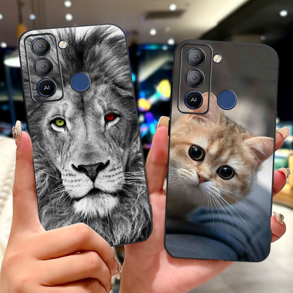 Tecno BD4 BD4i BD4a Bao Tecno Pop 5 LTE Ốp Lưng Bướm Sang Trọng Tình Yêu Hoa Thời Trang Thoáng Mát Đẹp Trai Sư Tử Sơn