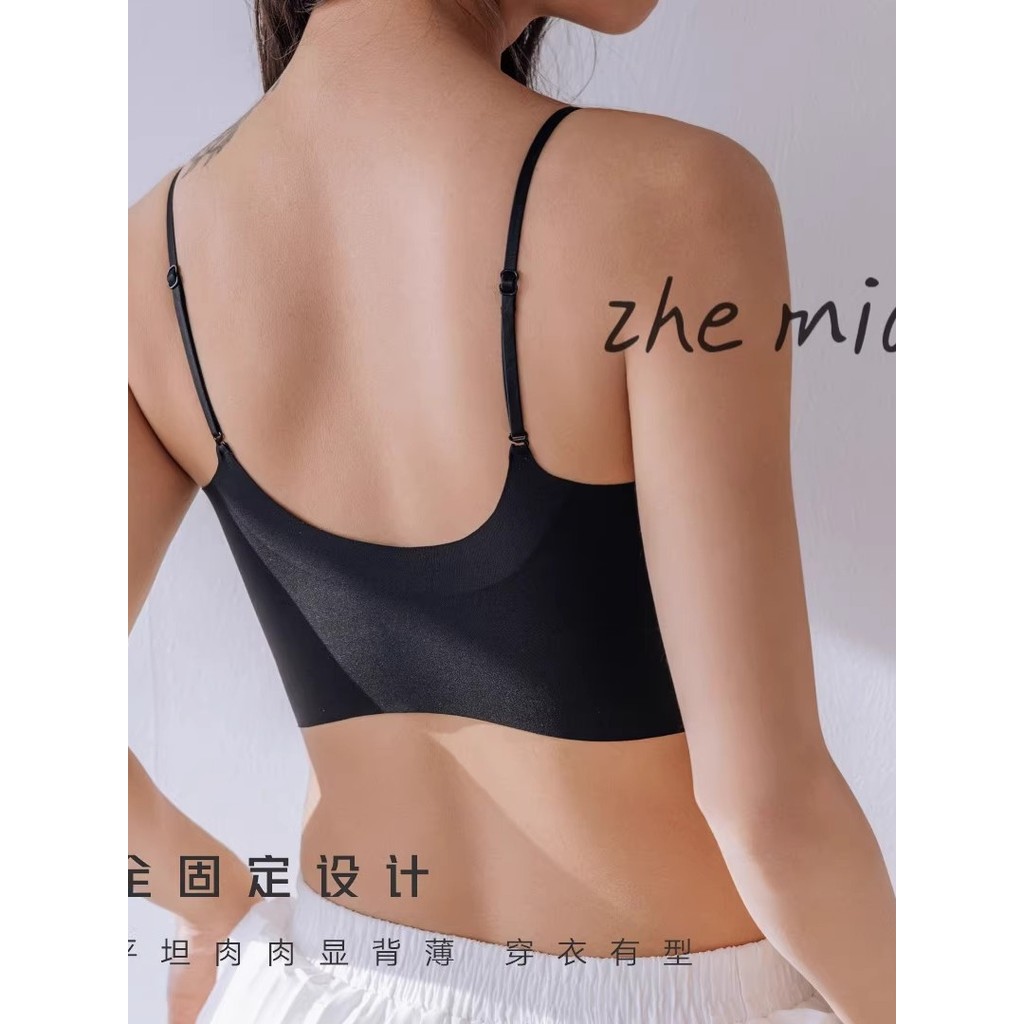 Ren Hoa Đẹp Lưng Mỏng Cốc Xuân Hè Liền Mạch Gạc Nữ Quần Lót