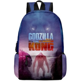 Godzilla vs. Kong Hoạt Hình Ba Lô In Hình Dễ Thương Ba Lô Công Suất Cao Bé Gái Bé Trai Học Sinh Túi Mở Quà Tặng Sinh Nhật
