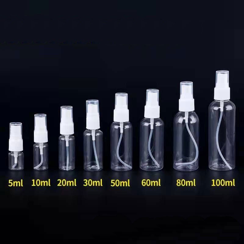 Chai chiết mỹ phẩm chai xịt phun sương lọ chiết dung dịch rửa tay 5ml 10ml 20ml 30ml 50ml 60ml 80ml 100ml FE123