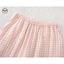 Phong cách Nhật Bản Muji - Áo cánh tay ba phần tư từ sợi cotton nguyên chất hai lớp - Quần dài đến mắt cá chân mỏng nhẹ hàng ngày
