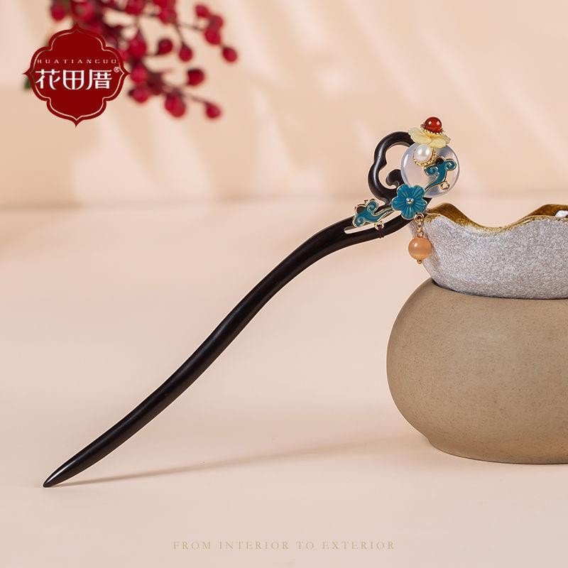 ✨Kẹp Tóc Đen Gỗ Cổ Điển - Phong Cách Hanfu Sành Điệu 25.6.10