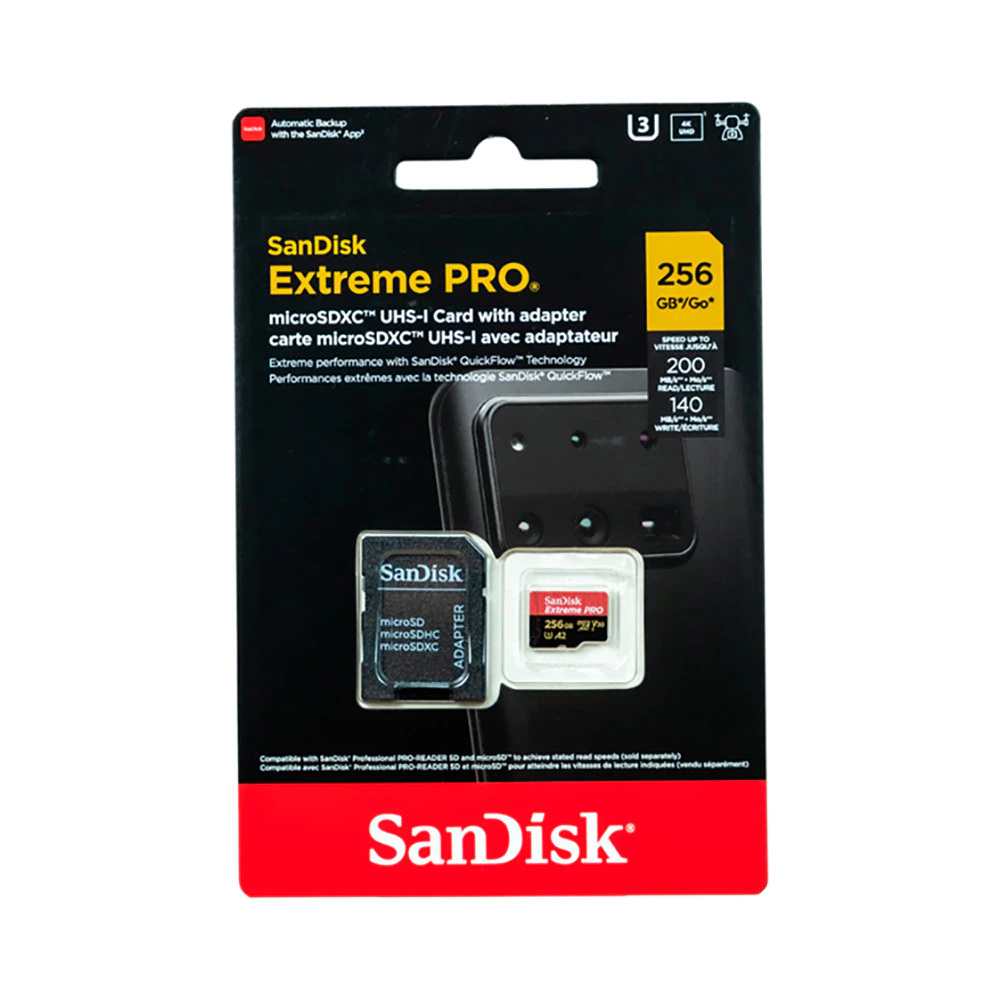 Thẻ Nhớ MicroSDXC SanDisk Extreme Pro V30 A2 64GB - 128GB - 256GB 200MB/s