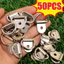 Móc xe hạng nặng Nhẫn gắn sắt chống gỉ | Thiết kế hình chữ D cho quần áo buộc dây / tổ chức hàng hóa, 10-50 CÁI Phụ kiện ô tô cấp thương mại