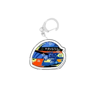 [Chìa khóa] Mũ bảo hiểm tay đua F1 Hamilton Norris Russell, móc khóa acrylic cao cấp VLPE