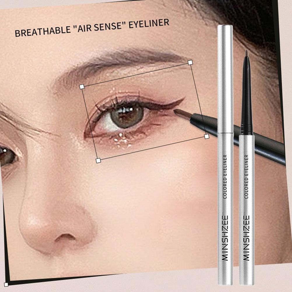 Bút chì Gel kẻ mắt siêu mỏng chống thấm nước Trang điểm khô nhanh Màu nâu cho mắt Mềm mại lâu trôi