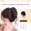 JVSUB Tóc Bun Móng Vuốt Kẹp, Tổng Hợp Lông Tơ Bun Đầu Tóc Giả, Bện Tóc Nâu Tự Nhiên Đen Tóc Giả Kẹp Tóc Phụ Kiện Tóc