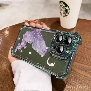Ốp điện thoại hình bướm bền cho OPPO Reno 13F 11F 12F 10 10Pro 9 9Pro 12Pro 11 11Pro 8 8Pro 8T 7 7SE 7 6 5 Pro 5G Bảo vệ bốn góc