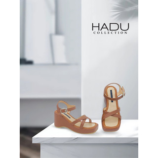 Sandal Đế Xuồng Quai Chéo 7P XIARA HADU MMX14 Chất Da PU Cao Cấp Đế Cao Su Chống Trượt BH 12 Tháng