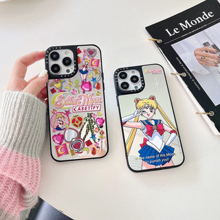 Ốp điện thoại gương hoạt hình dễ thương Sailor Moon cho iPhone 16 15 11 12 13 14 Pro Max X Xr Xs