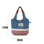 Túi xách CORALTIDE, Túi Tote vải kẻ sọc Denim, Túi đi lại ren ngọt ngào INS
