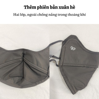 Khẩu trang chống tia UV chính hãng MAISON UPF 50+ băng lụa mát mẻ, thiết kế ôm toàn mặt bảo vệ gò má tránh tàn nhang