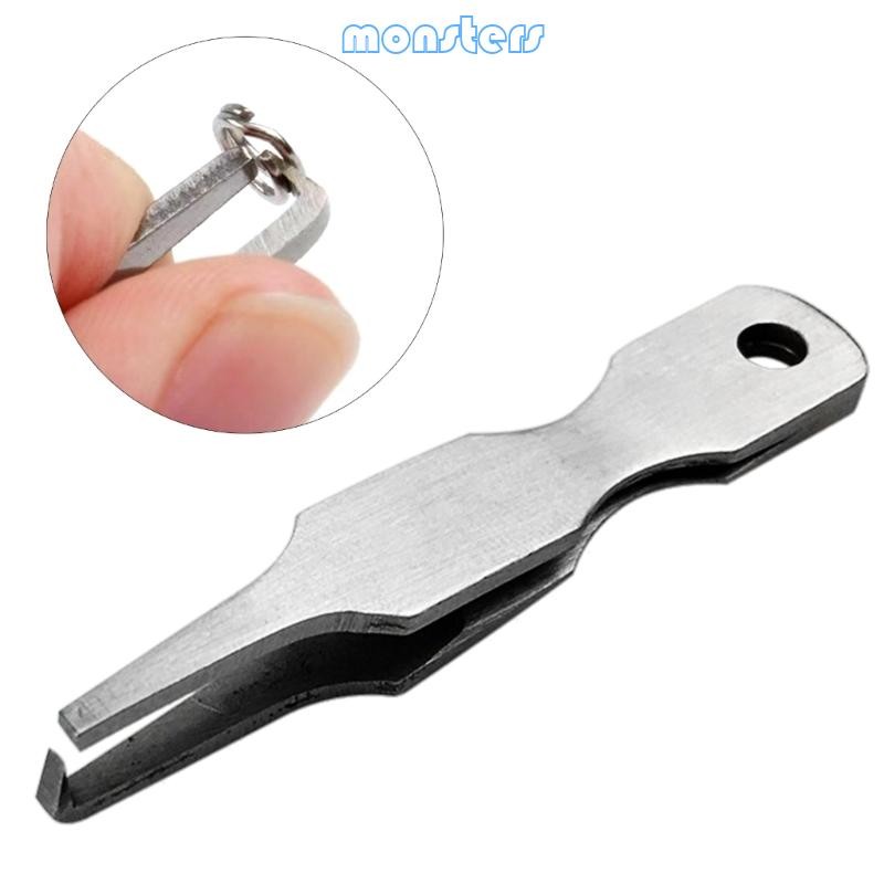Fishing Line Tweezers lures rings Opener Quick Split Rings Tackle Accessories