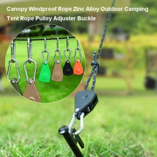 Ròng rọc dây lều cắm trại ngoài trời OIWLSAX321, 10 kiểu 31 * 49mm / 37 * 70mm Khóa điều chỉnh dây chống gió, Giá đỡ lều bằng hợp kim kẽm Bộ căng ròng rọc nâng