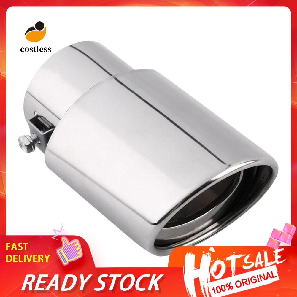 Không tốn kém Đa Năng Thép Không Gỉ Phía Sau Xe Tròn Thẳng Ống Xả Đuôi Muffler Đầu